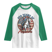 America 250th Anniversary Raglan Shirt American Flag Cowboy Rodeo 4th of July