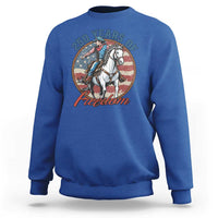 America 250th Anniversary Sweatshirt American Flag Cowboy Rodeo 4th of July