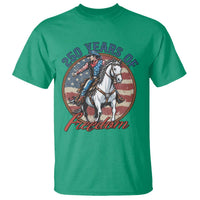 America 250th Anniversary T Shirt American Flag Cowboy Rodeo 4th of July