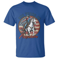 America 250th Anniversary T Shirt American Flag Cowboy Rodeo 4th of July