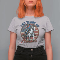 America 250th Anniversary T Shirt For Women American Flag Cowboy Rodeo 4th of July