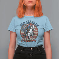 America 250th Anniversary T Shirt For Women American Flag Cowboy Rodeo 4th of July
