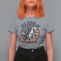 America 250th Anniversary T Shirt For Women American Flag Cowboy Rodeo 4th of July