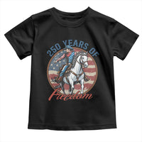 America 250th Anniversary Toddler T Shirt American Flag Cowboy Rodeo 4th of July