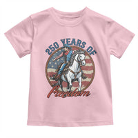 America 250th Anniversary Toddler T Shirt American Flag Cowboy Rodeo 4th of July