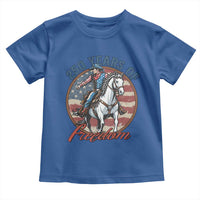 America 250th Anniversary Toddler T Shirt American Flag Cowboy Rodeo 4th of July