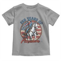 America 250th Anniversary Toddler T Shirt American Flag Cowboy Rodeo 4th of July