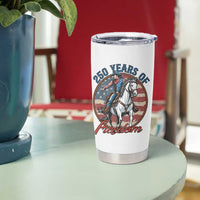 America 250th Anniversary Tumbler Cup American Flag Cowboy Rodeo 4th of July