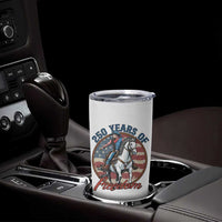 America 250th Anniversary Tumbler Cup American Flag Cowboy Rodeo 4th of July