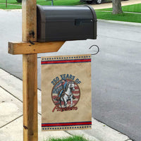 America 250th Anniversary Patriotic Garden Flag American Flag Cowboy Rodeo 4th of July