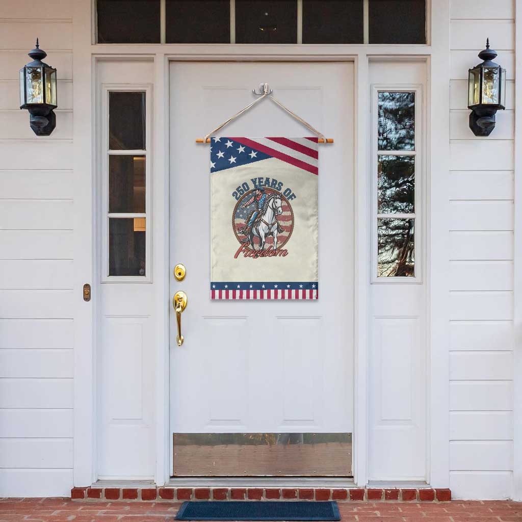 America 250th Anniversary Patriotic Garden Flag American Flag Cowboy Rodeo 4th of July