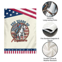 America 250th Anniversary Patriotic Garden Flag American Flag Cowboy Rodeo 4th of July