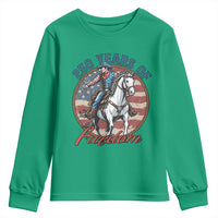 America 250th Anniversary Youth Sweatshirt American Flag Cowboy Rodeo 4th of July