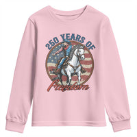 America 250th Anniversary Youth Sweatshirt American Flag Cowboy Rodeo 4th of July