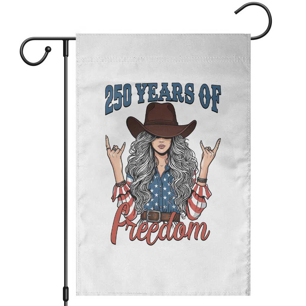 America 250th Anniversary Garden Flag Western Cowgirl American Flag 4th of July