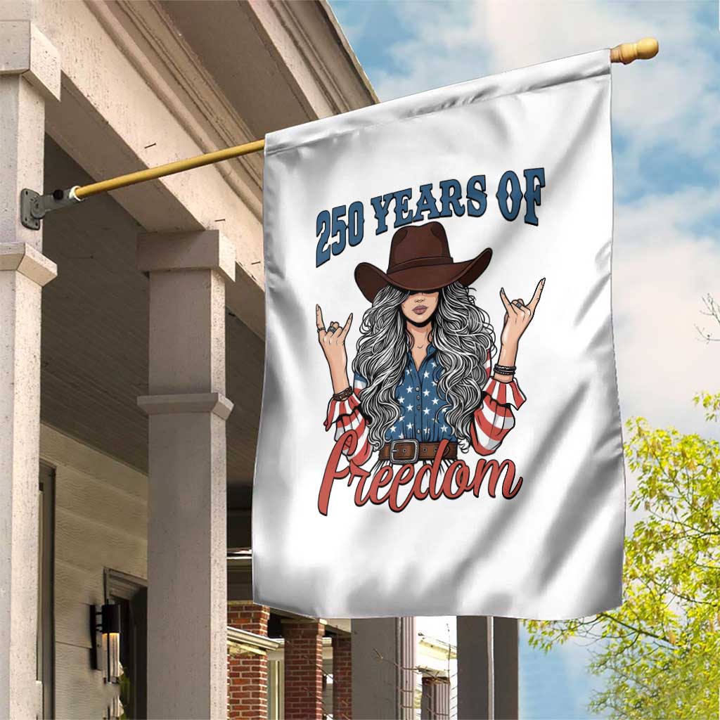 America 250th Anniversary Garden Flag Western Cowgirl American Flag 4th of July