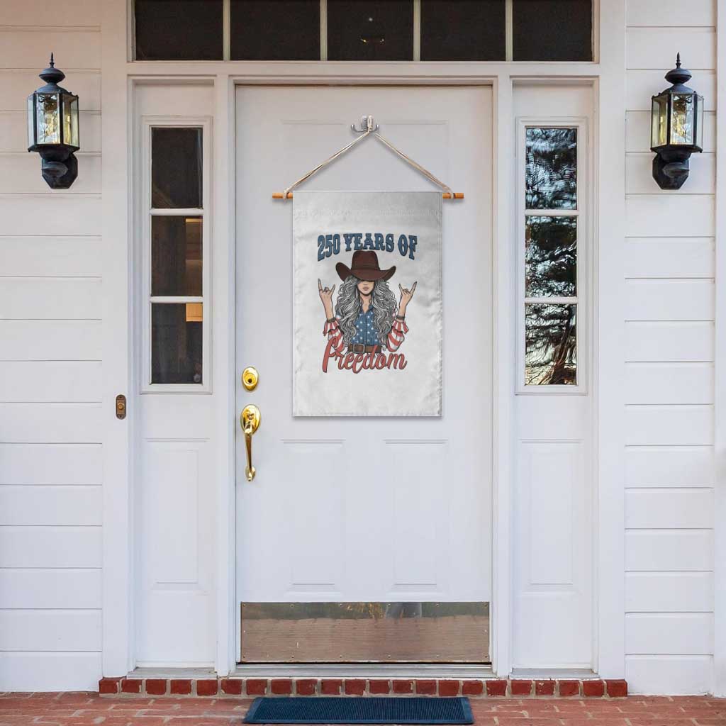 America 250th Anniversary Garden Flag Western Cowgirl American Flag 4th of July