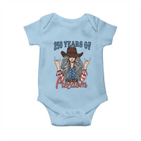 America 250th Anniversary Baby Onesie Western Cowgirl American Flag 4th of July