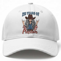 America 250th Anniversary Baseball Cap Western Cowgirl American Flag 4th of July