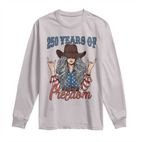 America 250th Anniversary Long Sleeve Shirt Western Cowgirl American Flag 4th of July