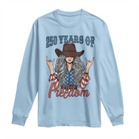 America 250th Anniversary Long Sleeve Shirt Western Cowgirl American Flag 4th of July
