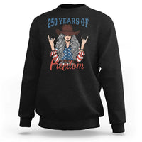 America 250th Anniversary Sweatshirt Western Cowgirl American Flag 4th of July