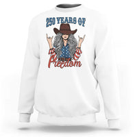 America 250th Anniversary Sweatshirt Western Cowgirl American Flag 4th of July