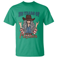 America 250th Anniversary T Shirt Western Cowgirl American Flag 4th of July