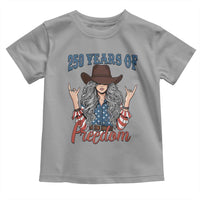 America 250th Anniversary Toddler T Shirt Western Cowgirl American Flag 4th of July