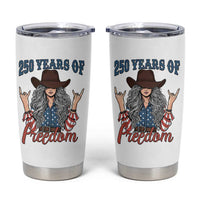 America 250th Anniversary Tumbler Cup Western Cowgirl American Flag 4th of July