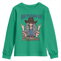 America 250th Anniversary Youth Sweatshirt Western Cowgirl American Flag 4th of July