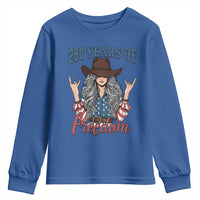 America 250th Anniversary Youth Sweatshirt Western Cowgirl American Flag 4th of July