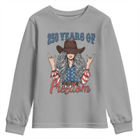 America 250th Anniversary Youth Sweatshirt Western Cowgirl American Flag 4th of July