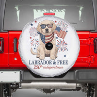 250th America Anniversary Spare Tire Cover Labrador Retriever American Flag 4th of July