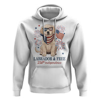 250th America Anniversary Hoodie Labrador Retriever American Flag 4th of July