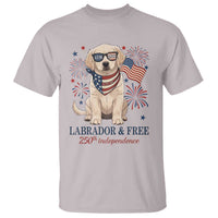 250th America Anniversary T Shirt Labrador Retriever American Flag 4th of July