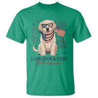 250th America Anniversary T Shirt Labrador Retriever American Flag 4th of July