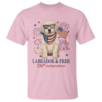 250th America Anniversary T Shirt Labrador Retriever American Flag 4th of July