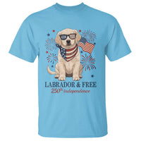 250th America Anniversary T Shirt Labrador Retriever American Flag 4th of July