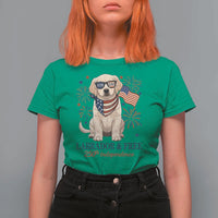 250th America Anniversary T Shirt For Women Labrador Retriever American Flag 4th of July