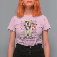 250th America Anniversary T Shirt For Women Labrador Retriever American Flag 4th of July