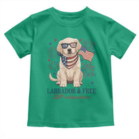 250th America Anniversary Toddler T Shirt Labrador Retriever American Flag 4th of July