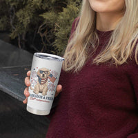 250th America Anniversary Tumbler Cup Labrador Retriever American Flag 4th of July