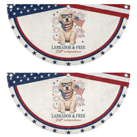250th Anniversary USA Patriotic Fan Flag Labrador Retriever American Flag 4th of July