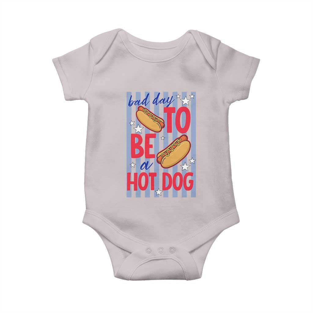 Bad Day To Be A Hot Dog Baby Onesie 4th of July Summer Beach
