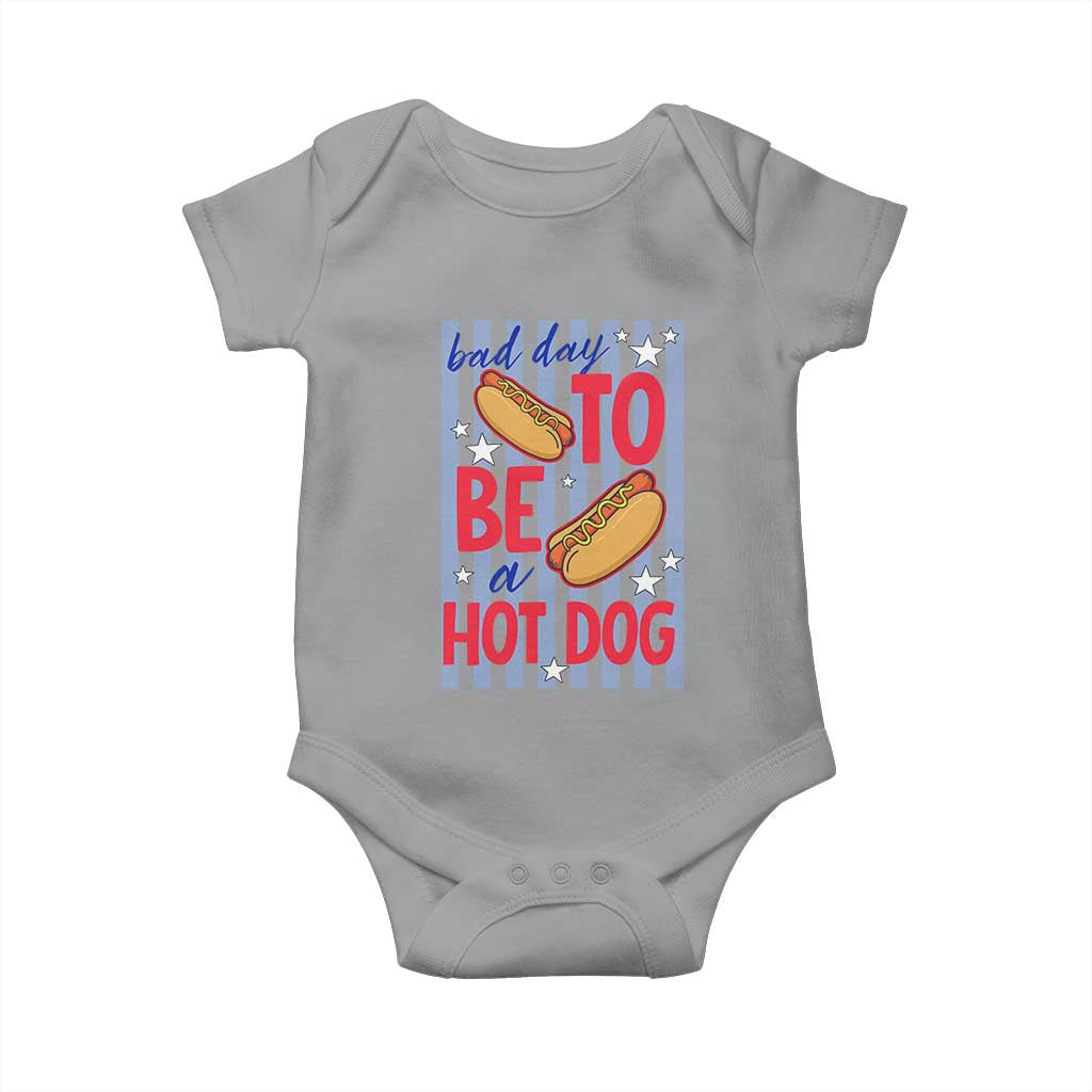 Bad Day To Be A Hot Dog Baby Onesie 4th of July Summer Beach