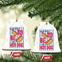 Bad Day To Be A Hot Dog Ceramic Ornament 4th of July Summer Beach