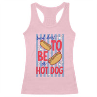 Bad Day To Be A Hot Dog Racerback Tank Top 4th of July Summer Beach