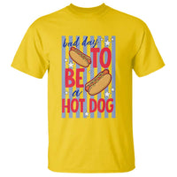 Bad Day To Be A Hot Dog T Shirt 4th of July Summer Beach
