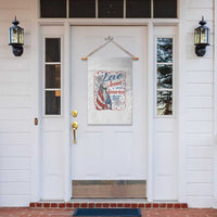 Loves Jesus and America Too Garden Flag Patriotic Christian Jesus 4th of July